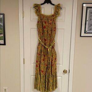 Roller Rabbit NWT Floral Yellow Dress